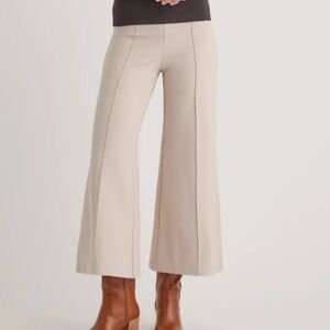 Quince Cream Wide-Leg Pants Petite M